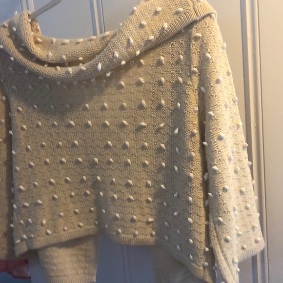 Worth NWOT sweater hand sewn seashells size M - Picture 4 of 4